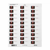 メリークリスマスフランスのブルドッグ ラベル (フルシート)