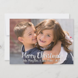 メリークリスマスフルフォトカード シーズンカード