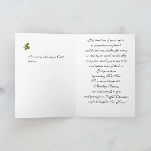 メリークリスマスフルーツ&ピッチャー シーズンカード (内部)