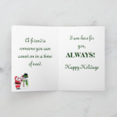 メリークリスマスフレンドカード シーズンカード (内部)