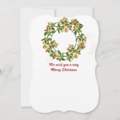 メリークリスマスフレンドグリーンウォーターリース (裏面)