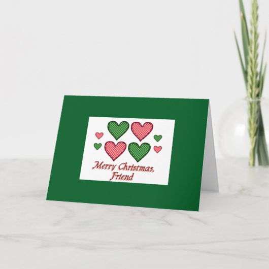 メリークリスマスフレンドホリデーカード シーズンカード (正面)