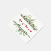 メリークリスマスフレームクラシックのウィースグリーティング スタンダードカクテルナプキン (角)