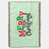 メリークリスマスフレーム80716 スローブランケット (正面縦)
