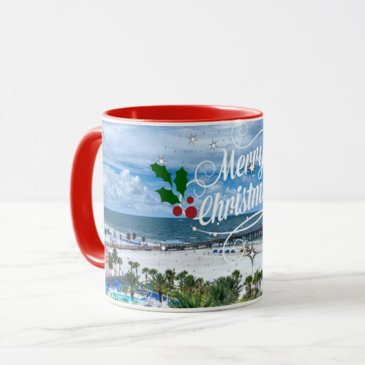 メリークリスマスフロムクリアウォータービーチ マグカップ (正面左)