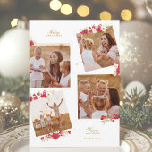 メリークリスマスフローラの植物写真数々の幸せ シーズンカード