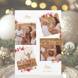 メリークリスマスフローラの植物写真数々の幸せ シーズンカード