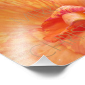 メリークリスマスフローラオレンジ花写真 フォトプリント (角)