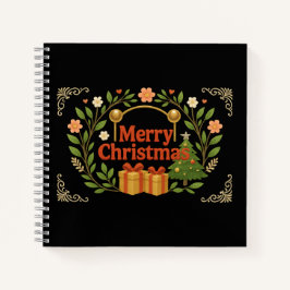 メリークリスマスフローラギフトスパイラルノート ノートブック