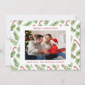 メリークリスマスフローラグリーンリー2枚 シーズンカード (正面)