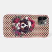 メリークリスマスフローラサンタ・ベルネーゼ山犬 Case-Mate iPhoneケース (裏面(横))
