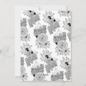 メリークリスマスフローラサークルフレームホリデーカード シーズンカード (裏面)