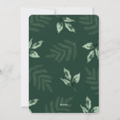 メリークリスマスフローラノンフォトホリデーカード シーズンカード (裏面)