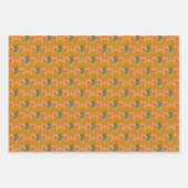 メリークリスマスフローラハトとハート ラッピングペーパーシート (正面2)