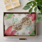 メリークリスマスフローラリーススクリプトタイポグラフィ 薄葉紙 (ギフト)