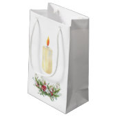 メリークリスマスフローラリース スモールペーパーバッグ (裏面アングル)