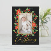 メリークリスマスフローラ写真 シーズンカード (スタンド正面)