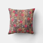 メリークリスマスフローラ木製板 クッション (裏面)