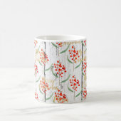 メリークリスマスフローラ木製板 コーヒーマグカップ (中央)