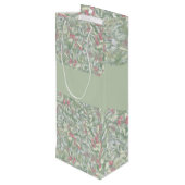 メリークリスマスフローラ水彩 ワインギフトバッグ (裏面アングル)