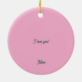 メリークリスマスフローラ猫 セラミックオーナメント (裏面)