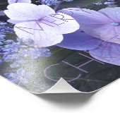 メリークリスマスフローラ紫色の花写真撮影 フォトプリント            (角)