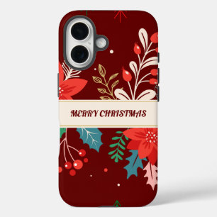 メリークリスマスフローラ iPhone 16ケース