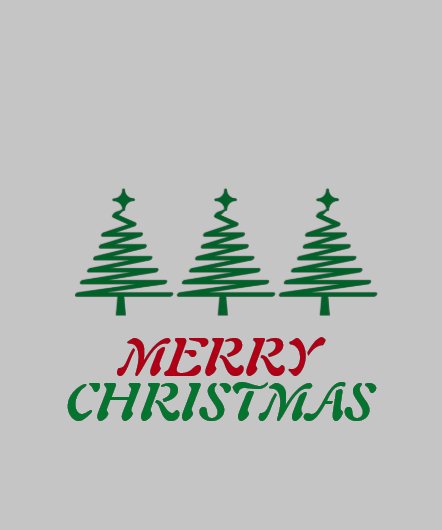 メリークリスマスフード付きスウェットシャツとスウェットシャツグレー (襟)