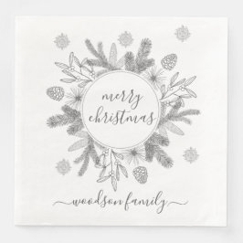 メリークリスマスブアフライパインホリーリース