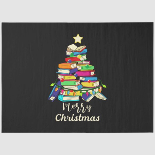 メリークリスマスブッククリスマスツリー 薄葉紙 (正面)