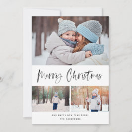 メリークリスマスブモダンラシのコラージュ シーズンカード