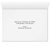 メリークリスマスブモダンラシ文字折りカード (内部横(下))