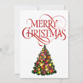 メリークリスマスブライトハッピーカラーズパーソナル文字 シーズンカード (正面)
