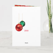 メリークリスマスブライトハッピーカラーズ写真文字 シーズンカード (裏面)