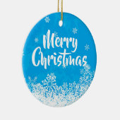 メリークリスマスブライトブルーツリーギフト/オーナメント セラミックオーナメント (右)