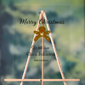 メリークリスマスブラウンクッキーは愛と名前を追加h アクリルサイン (ニュートラル)