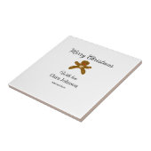 メリークリスマスブラウンクッキーは愛と名前を追加h タイル (側面)