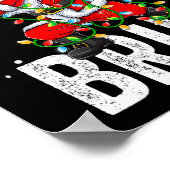 メリークリスマスブラクリスマスサンタクロースChristmas Li ポスター (角)