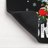 メリークリスマスブラクリスマスサンタクロースChristmas Li マウスパッド (コーナー)