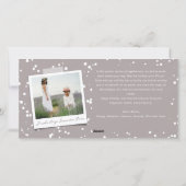 メリークリスマスブラシのスクリプトきらめくスターの写真 シーズンカード (裏面)