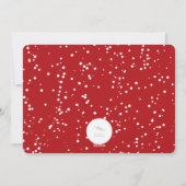 メリークリスマスブラシのスクリプトきらめくスターの写真 シーズンカード (裏面)