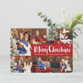 メリークリスマスブラシスクリプトスターモダンズ6写真 シーズンカード (スタンド正面)