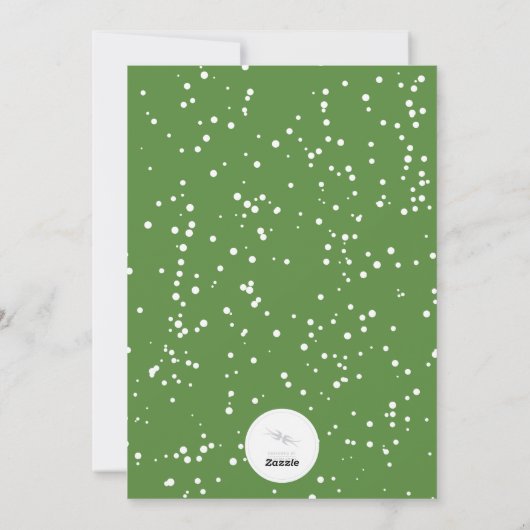 メリークリスマスブラシスクリプトツリーレッド切り出し写真 シーズンカード (裏面)