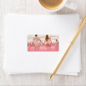 メリークリスマスブラシスクリプトフォト差出人住所 ラベル (インサイチュ)