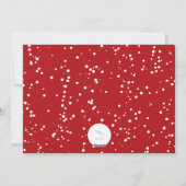 メリークリスマスブラシスクリプトモダンフォトコラージュ シーズンカード (裏面)