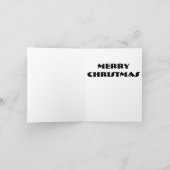 メリークリスマスブラックキャットサンタカード シーズンカード (内部)