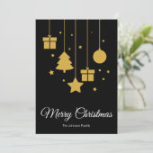 メリークリスマスブラッククリスマスカード シーズンカード (スタンド正面)