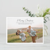 メリークリスマスブラックスクリプトオーバーレイ縁どフォトー シーズンカード (スタンド正面)