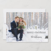 メリークリスマスブラックスクリプトサイドオーバーレイ写真 シーズンカード (正面)