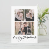 メリークリスマスブラックスクリプト3フォトコラージュ シーズンカード (スタンド正面)